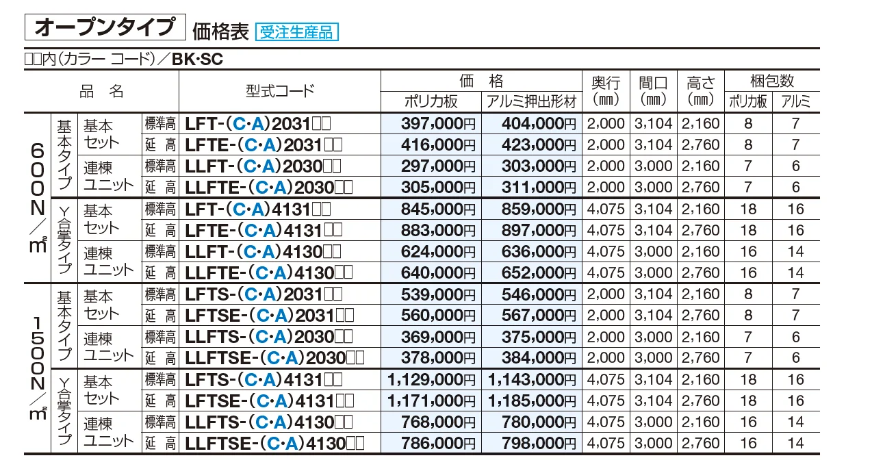 サイクルポート LIFT(リフト)(オープンタイプ)【2023年版】_価格_1