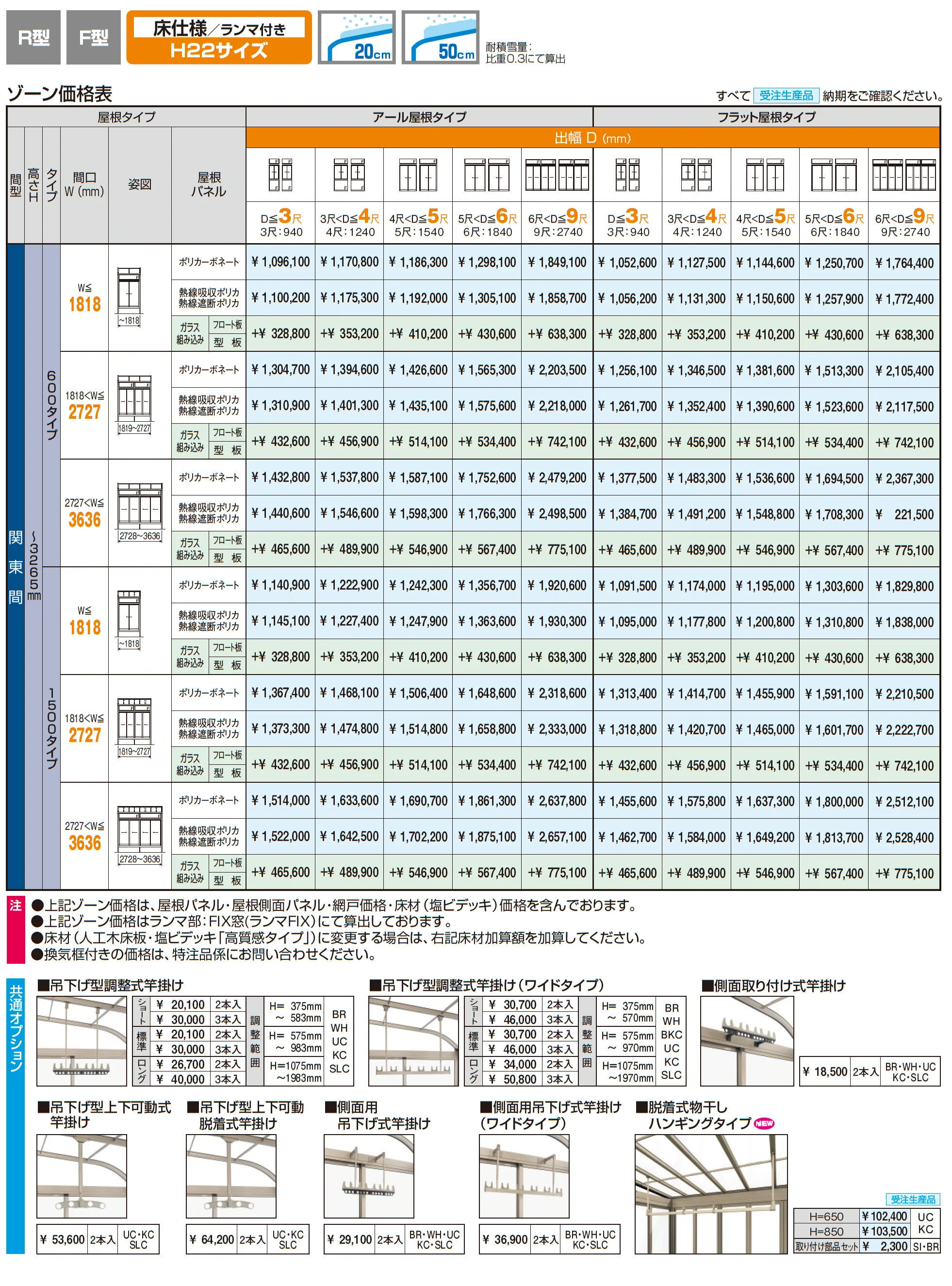 晴れもようwith特注品(床仕様/ランマ付き H22サイズ)_価格_1