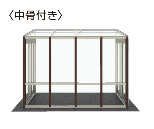 YKK APの「正面デザインパネル付き屋根 アウタールーフ ガーデンルームタイプ【2023年版】」のサブ画像2