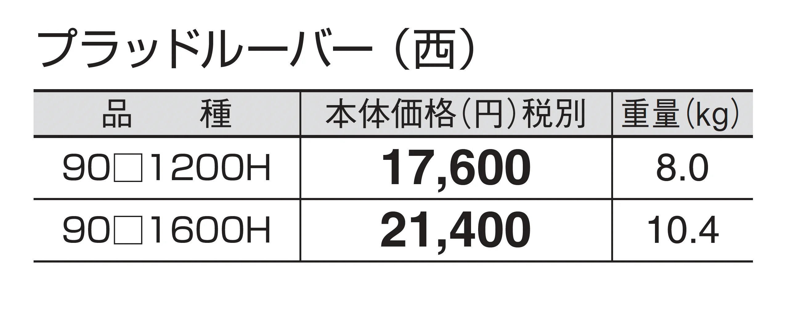 プラッドルーバー_価格_2