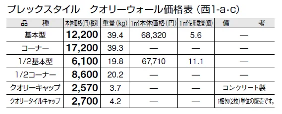 プレックスタイル クオリーウォール【2024年版】_価格_3