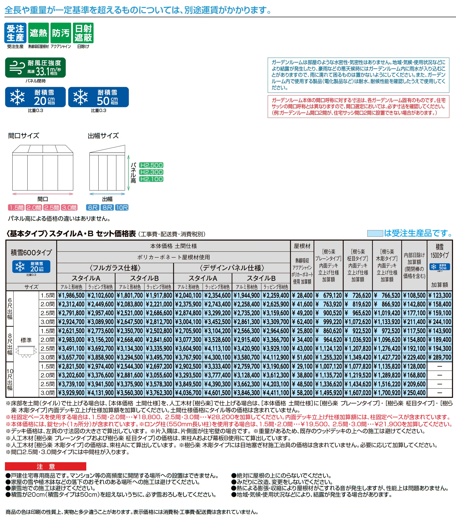 暖蘭物語 〈基本タイプ〉スタイルB(フルガラス仕様)_価格_1