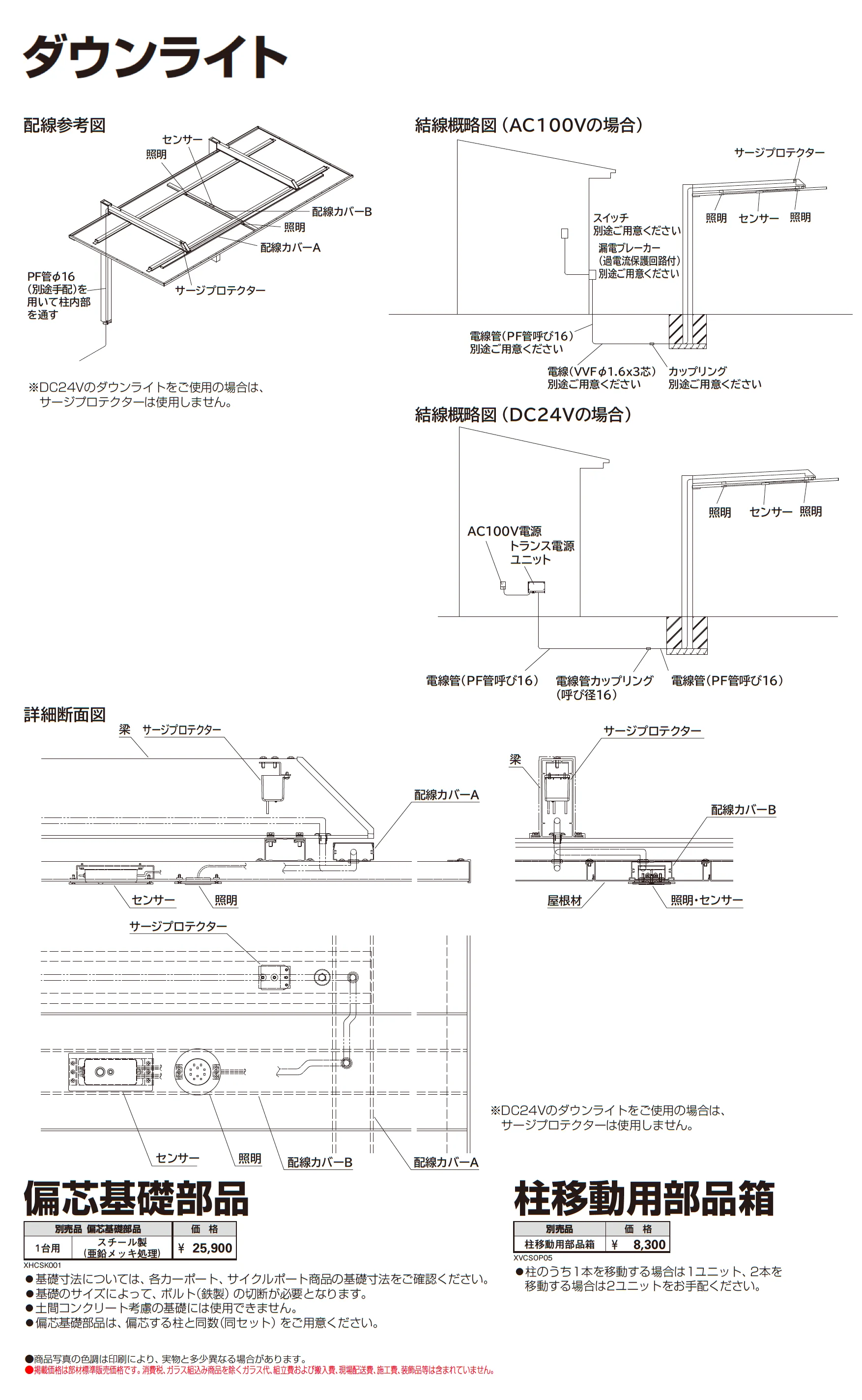 プレーンルーフ ミニ 600タイプ(単体/奥行連結)_価格_5