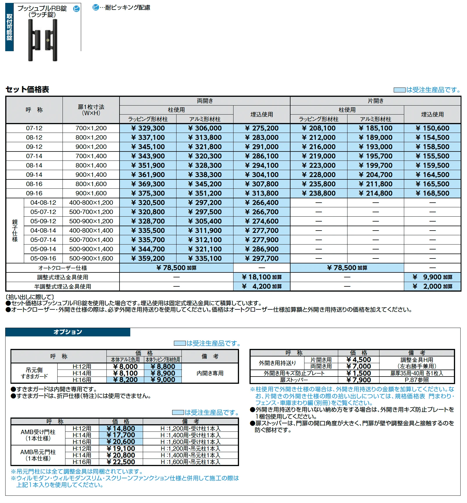 開き門扉AA MM1型(メタル調)【2025年版】_価格_2