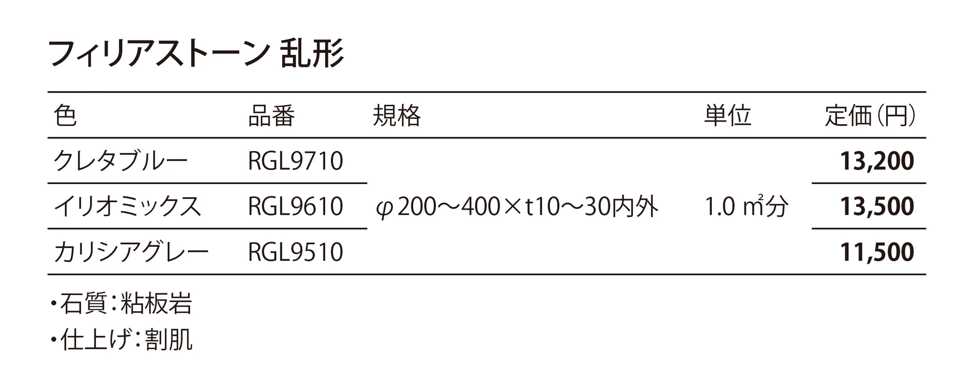 フィリアストーン【関東版】 乱形 Philia Stone_価格_2