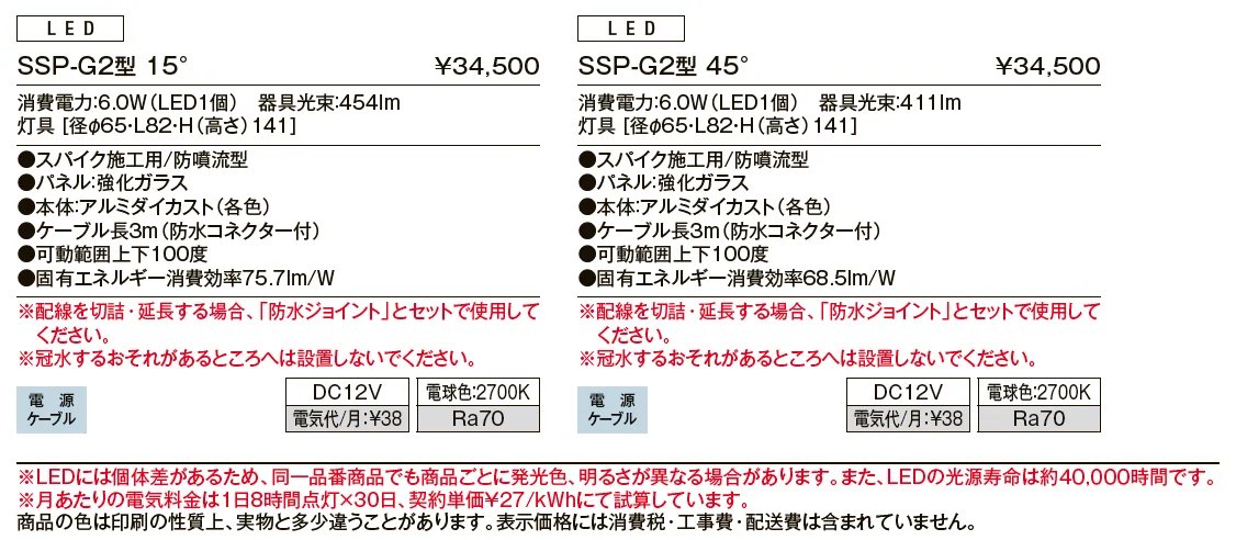 スパイクスポットライト SSP-G2型【2024年版】_価格_1