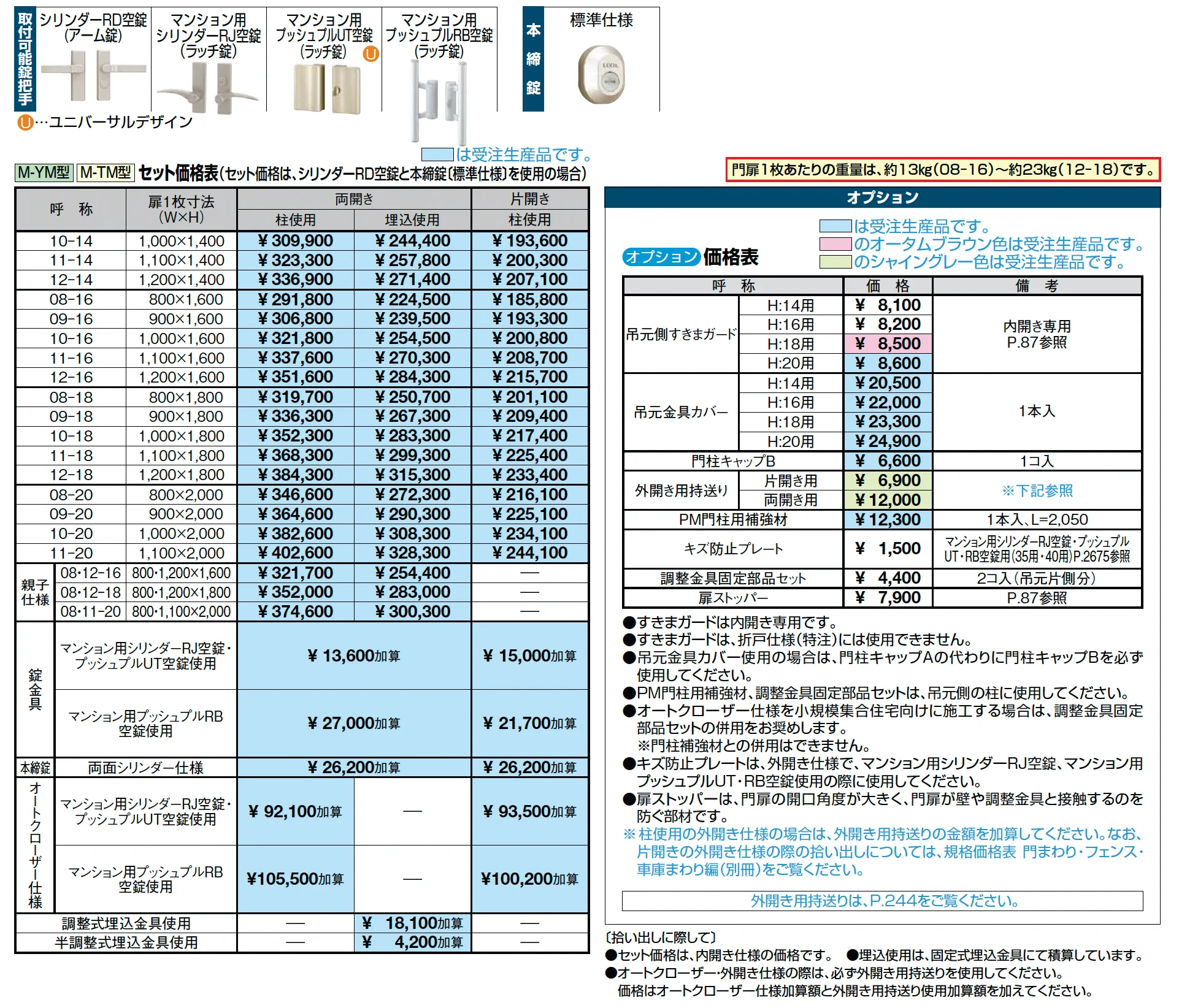 エルネクス門扉 M-YM型【2025年版】_価格_2