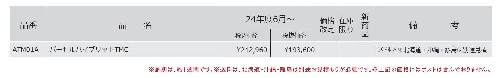 パーセル ハイブリッド TMC【2024年版】_価格_1