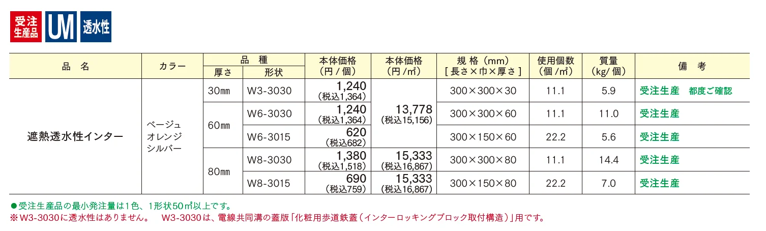 遮熱透水性インター【2025年版】_価格_1