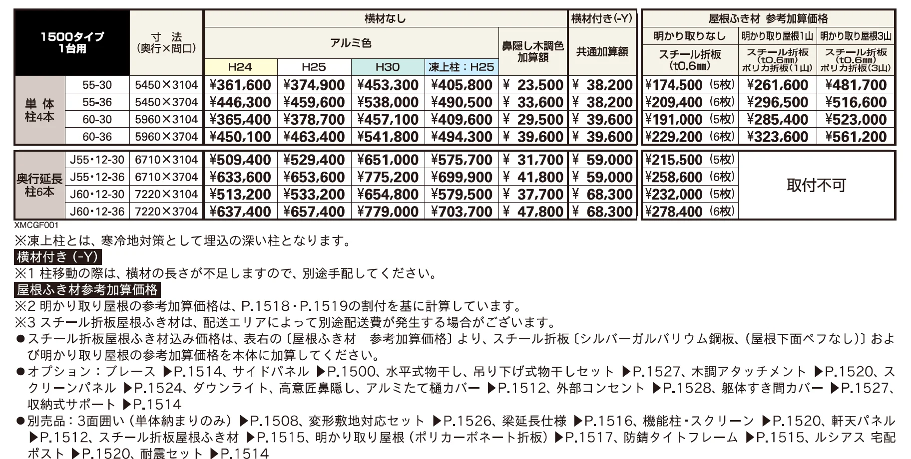 ジーポートPro 1500タイプ 1台用（単体・奥行延長）【2023年版】_価格_1