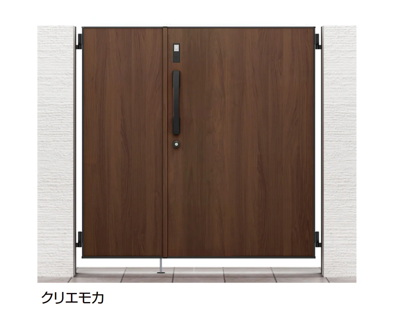 LIXILの「開き門扉AA スマートロックシステム FamiLock FM1型(木調)【2025年版】」のサブ画像1