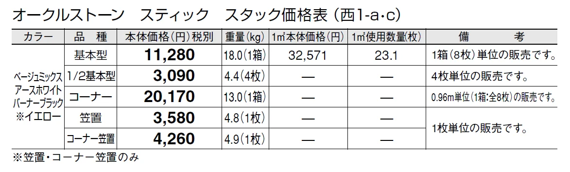 オークルストーン スティック【2024年版】_価格_3