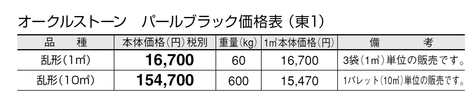 オークルストーン パールブラック【2024年版】_価格_1