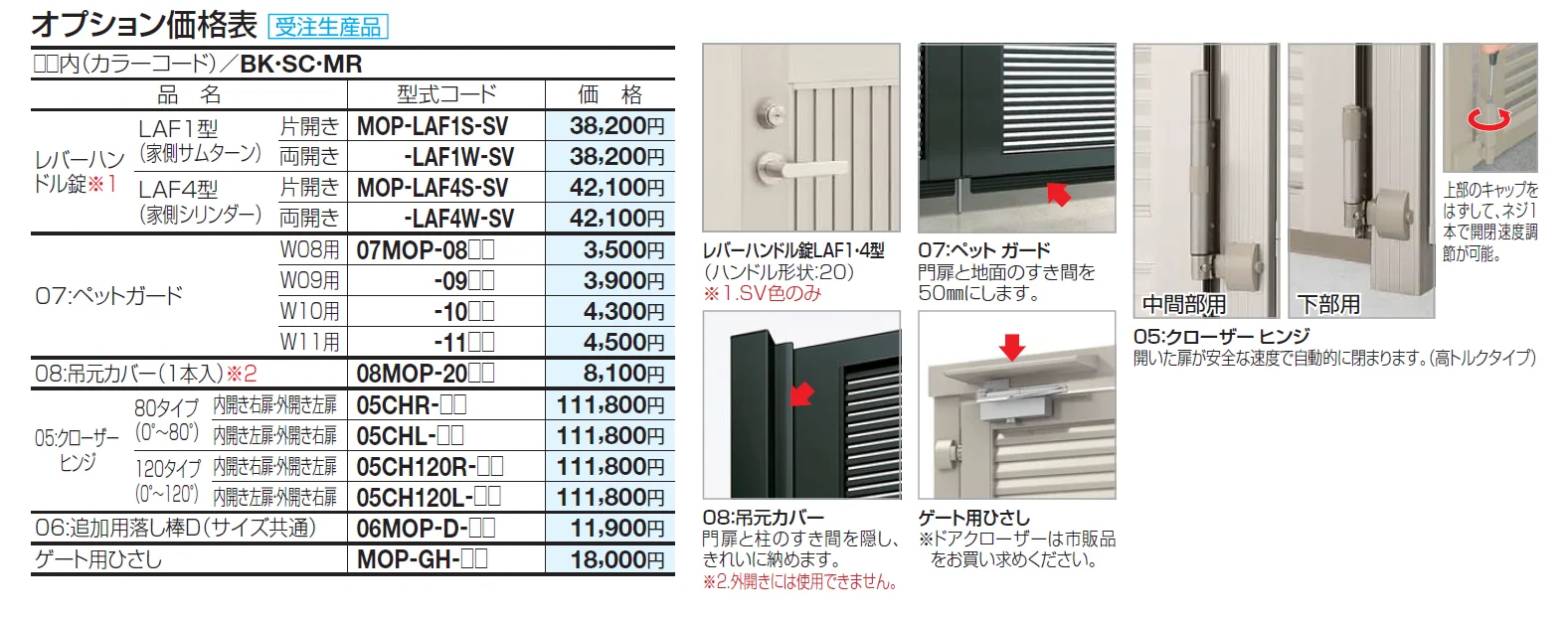 クレディ門扉1型ゲート仕様【2024年版】_価格_2