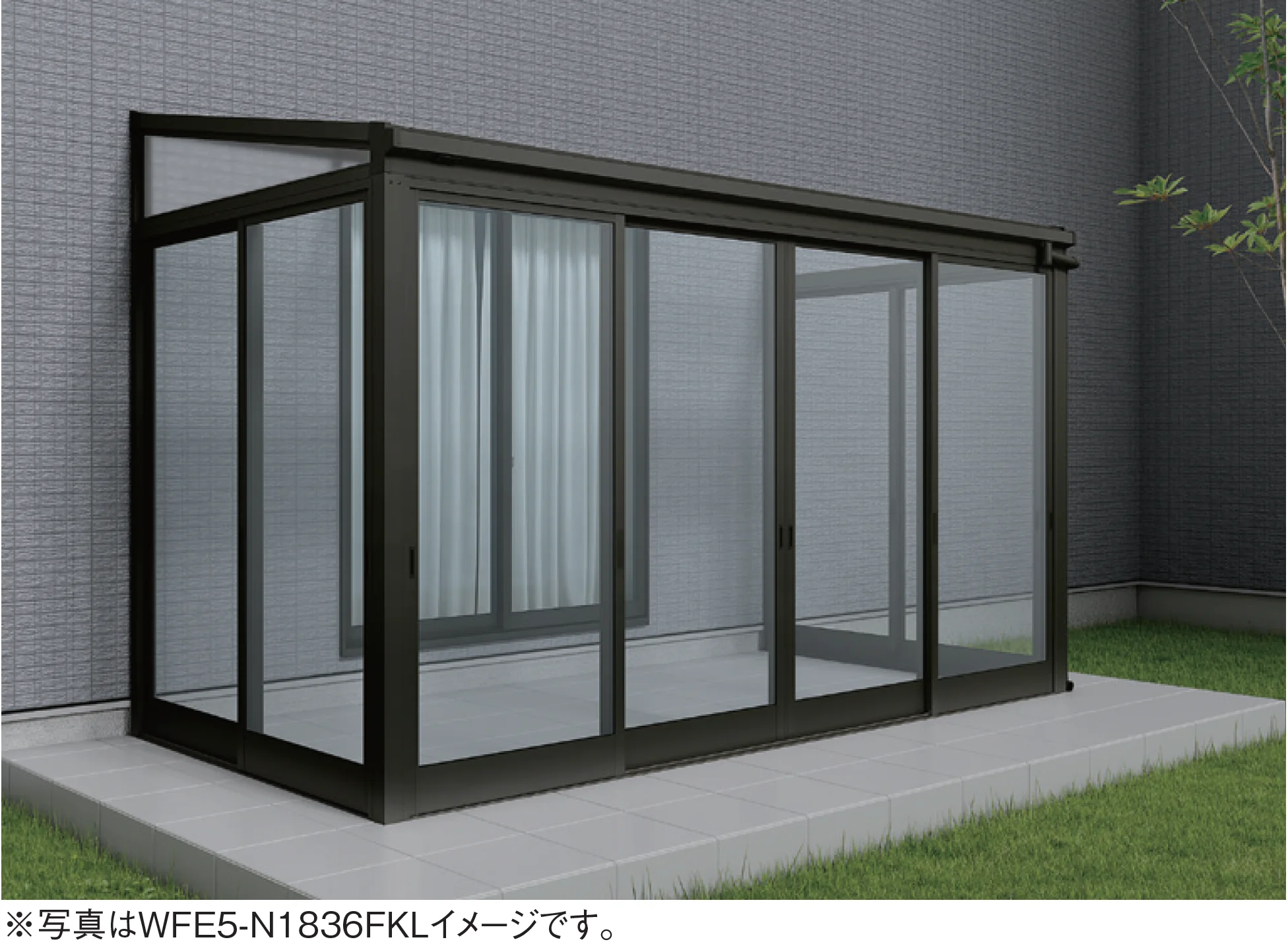 大仙の「ソレイドテラス囲い ノーマルサッシ(ランマなし)【土間仕様】」のサブ画像1
