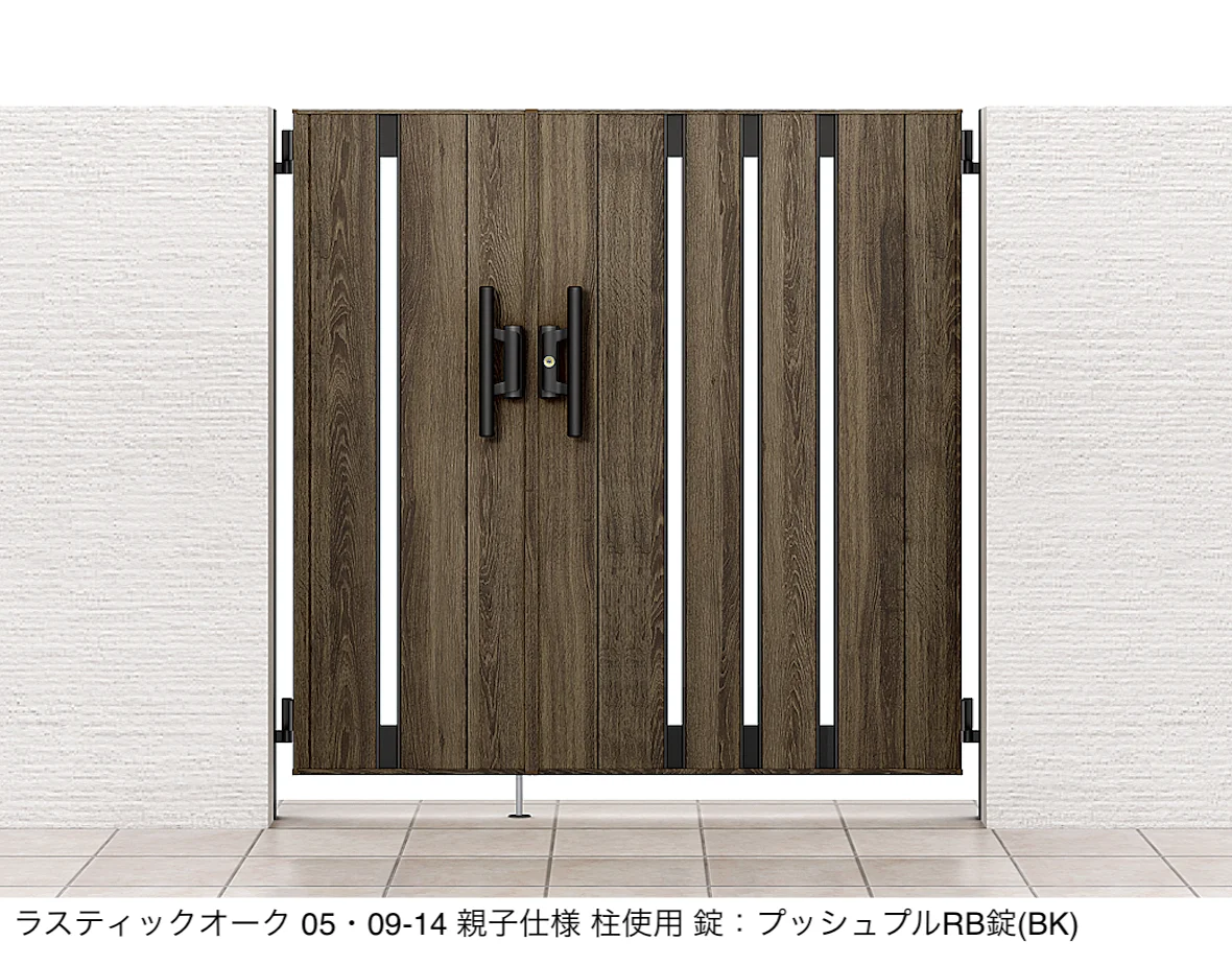LIXILの「開き門扉AA TS1型(木調)」のサブ画像2