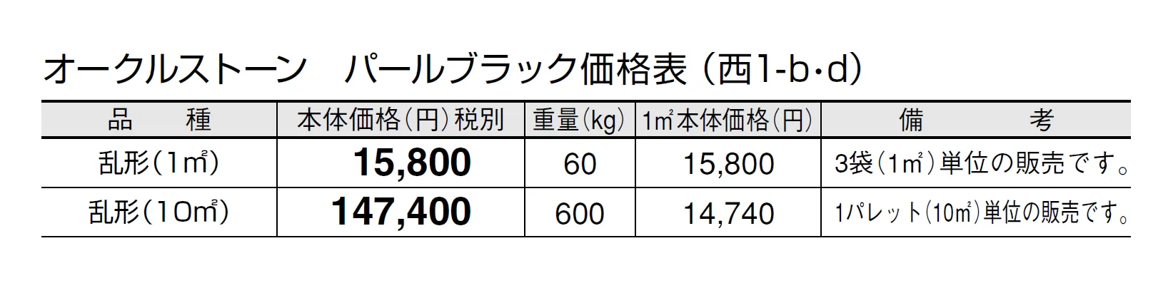 オークルストーン パールブラック【2024年版】_価格_4