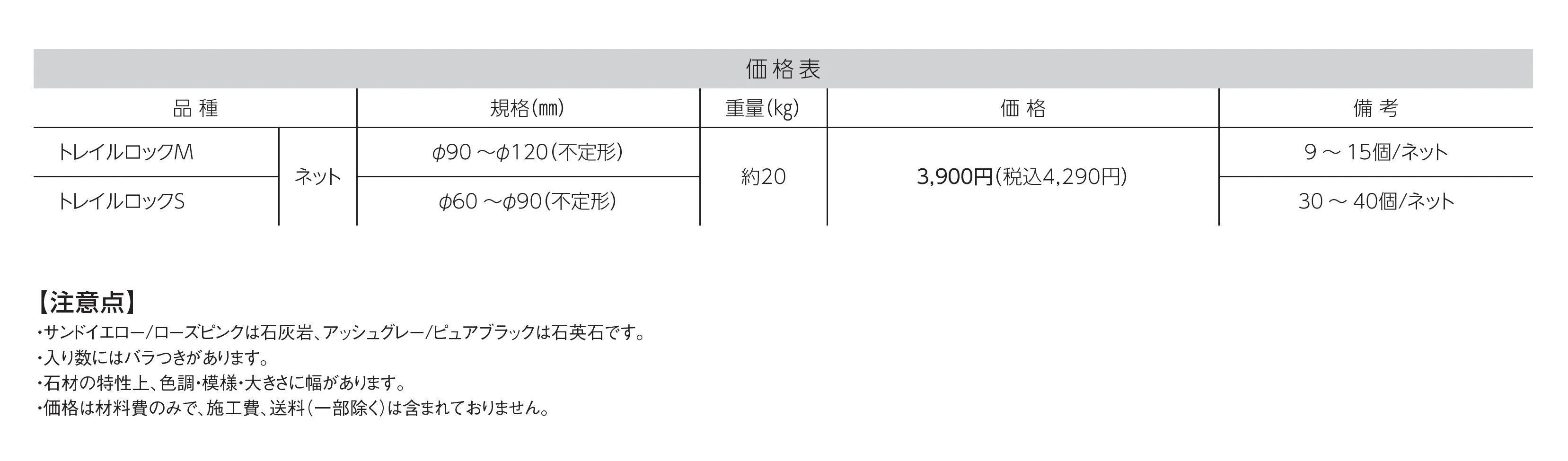 トレイルロック_価格_1