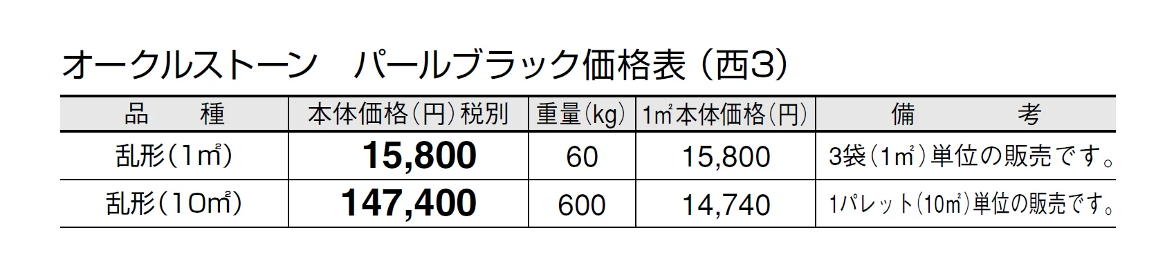 オークルストーン パールブラック【2024年版】_価格_5