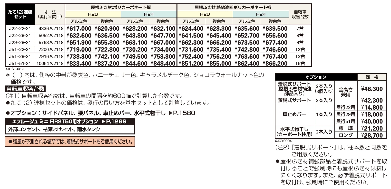 エフルージュ ミニ FIRST50 たて(2)連棟セット【2023年版】_価格_1