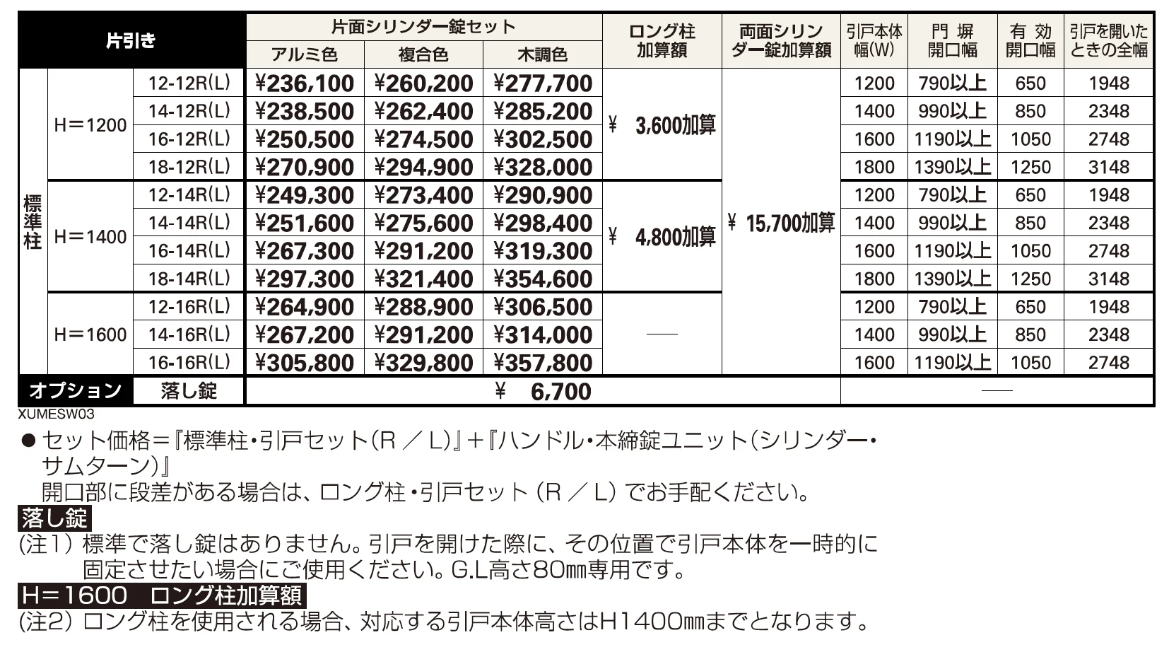 ルシアス スライドW03型【2023年版】_価格_1