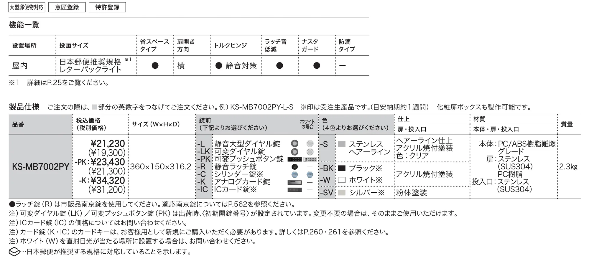 D-ALL 屋内タイプ MB7002_価格_1