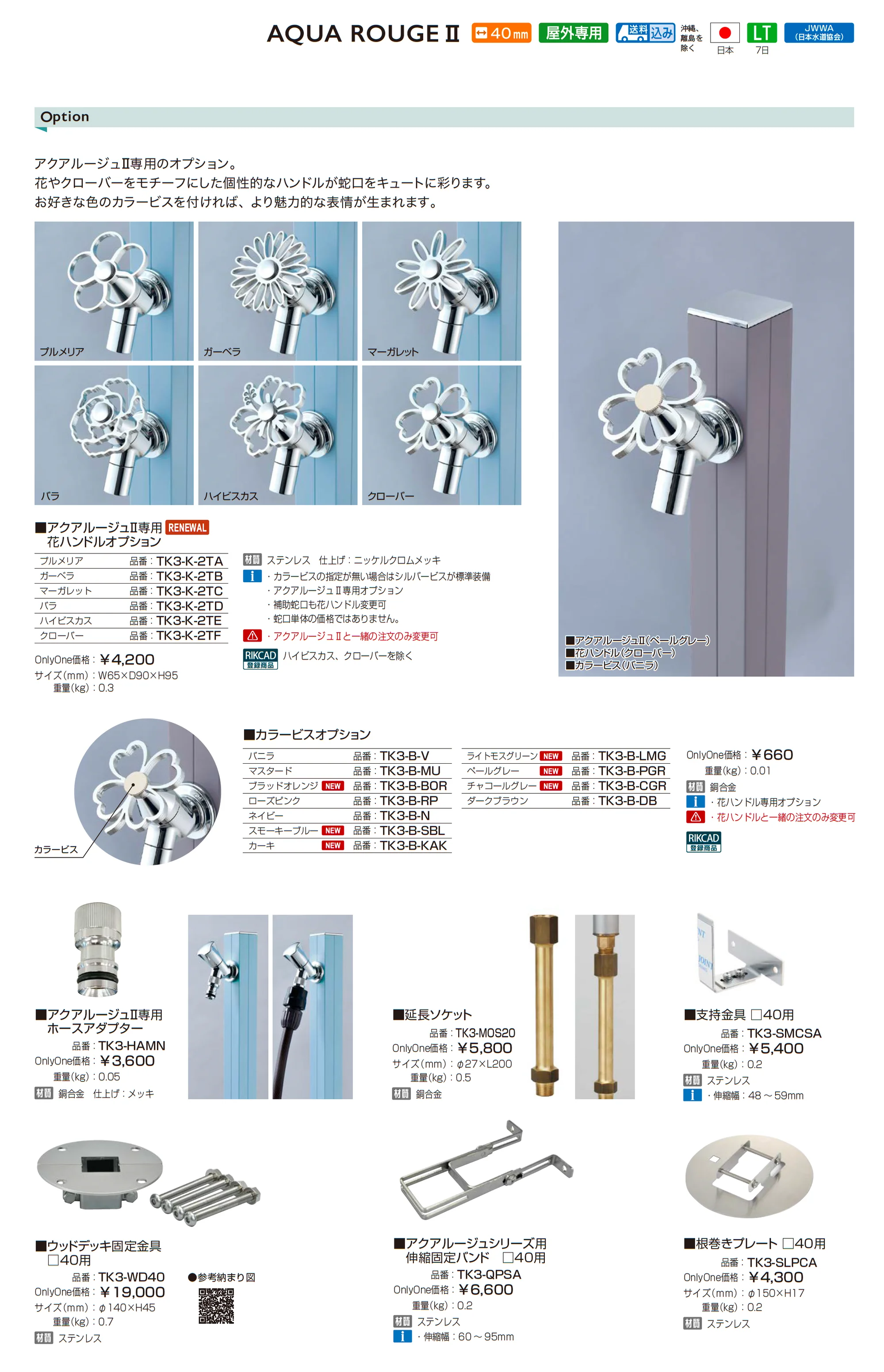 アクアルージュⅡ/アクアルージュⅡW_価格_2