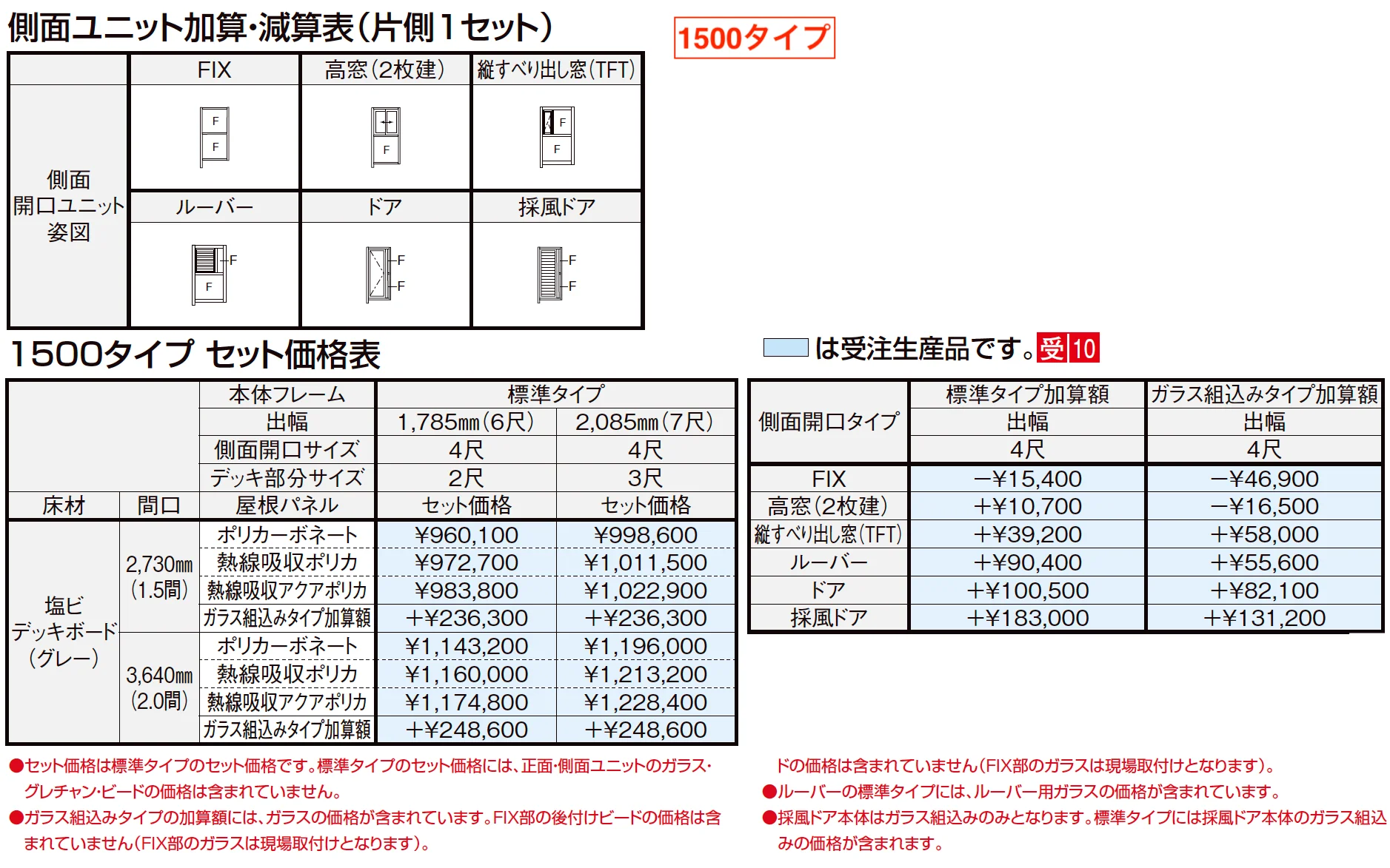 サニージュ ハーフ囲い納まり（ランマなし）関東間【2023年版】_価格_3