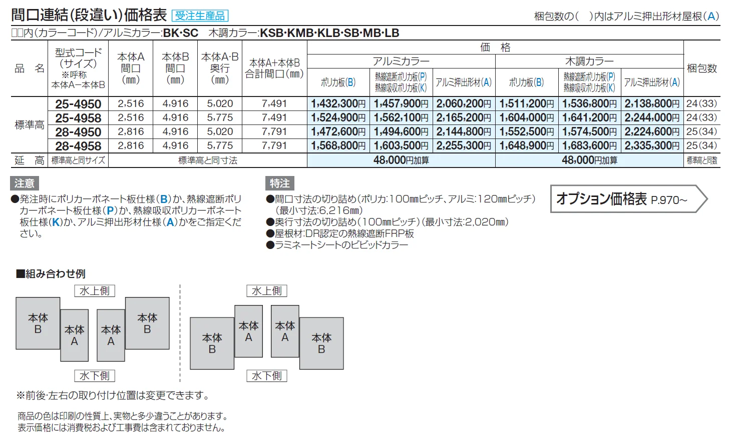 スマートポートR トリプルワイド 間口連結(段違い)【2024年版】_価格_1