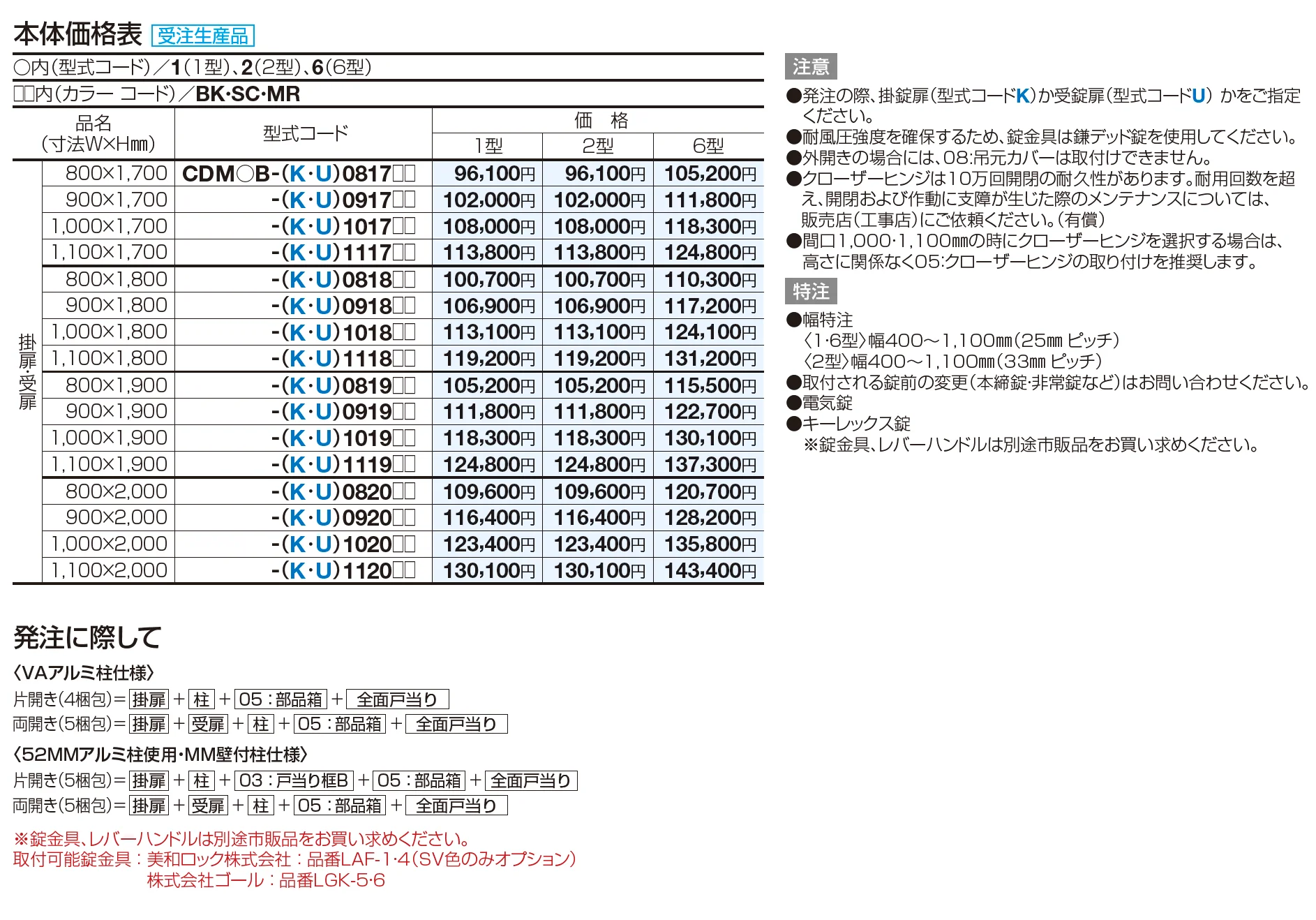 クレディ門扉1型 マンション仕様（H17~H20）【2023年版】_価格_2