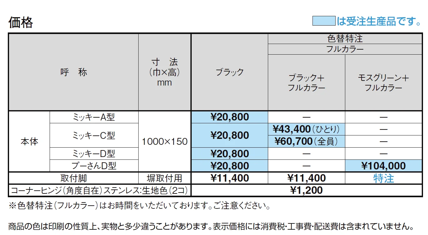 ディズニー ミニフェンス ミッキーC型【2024年版】_価格_1