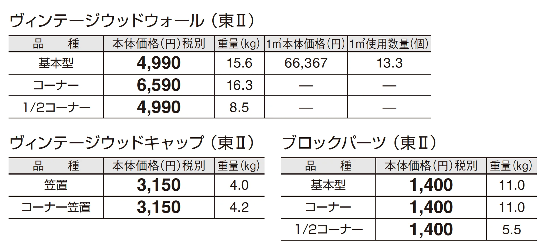 ヴィンテージウッドウォール_価格_2
