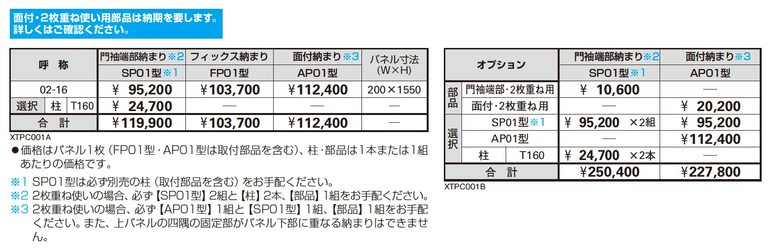 プリュード アクセサリーパネル SP01型【2025年版】_価格_1