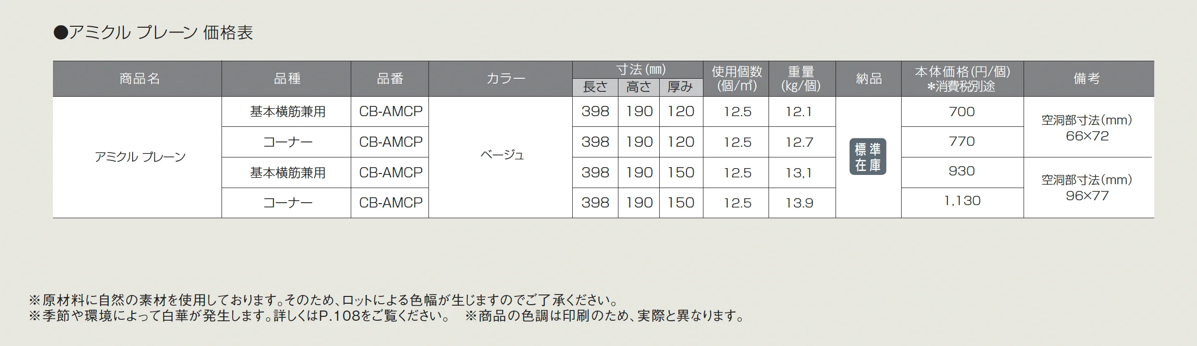 アミクル プレーン【2025年版】【廃番】_価格_1