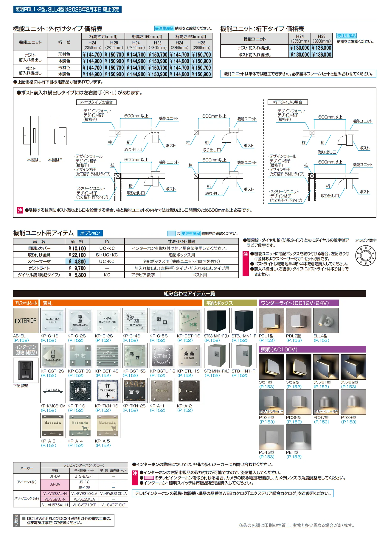 X.スタイル/クロス.スタイル 機能ユニット_価格_1