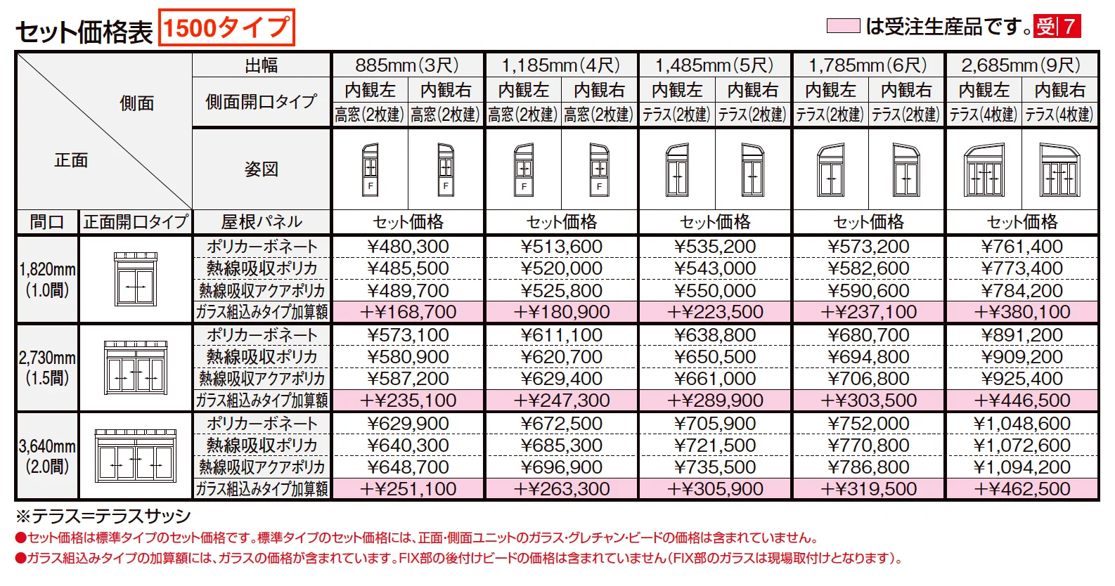 サニージュ R型 土間納まり 関東間【2023年版】_価格_3