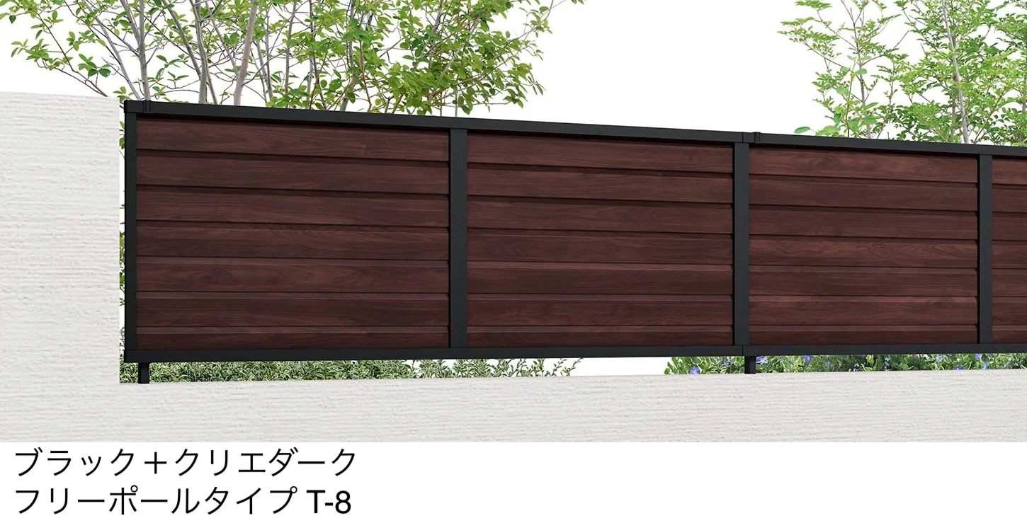 LIXILの「フェンスAB YL2-K型(片面木調・横ルーバー②)【2025年版】」のサブ画像6