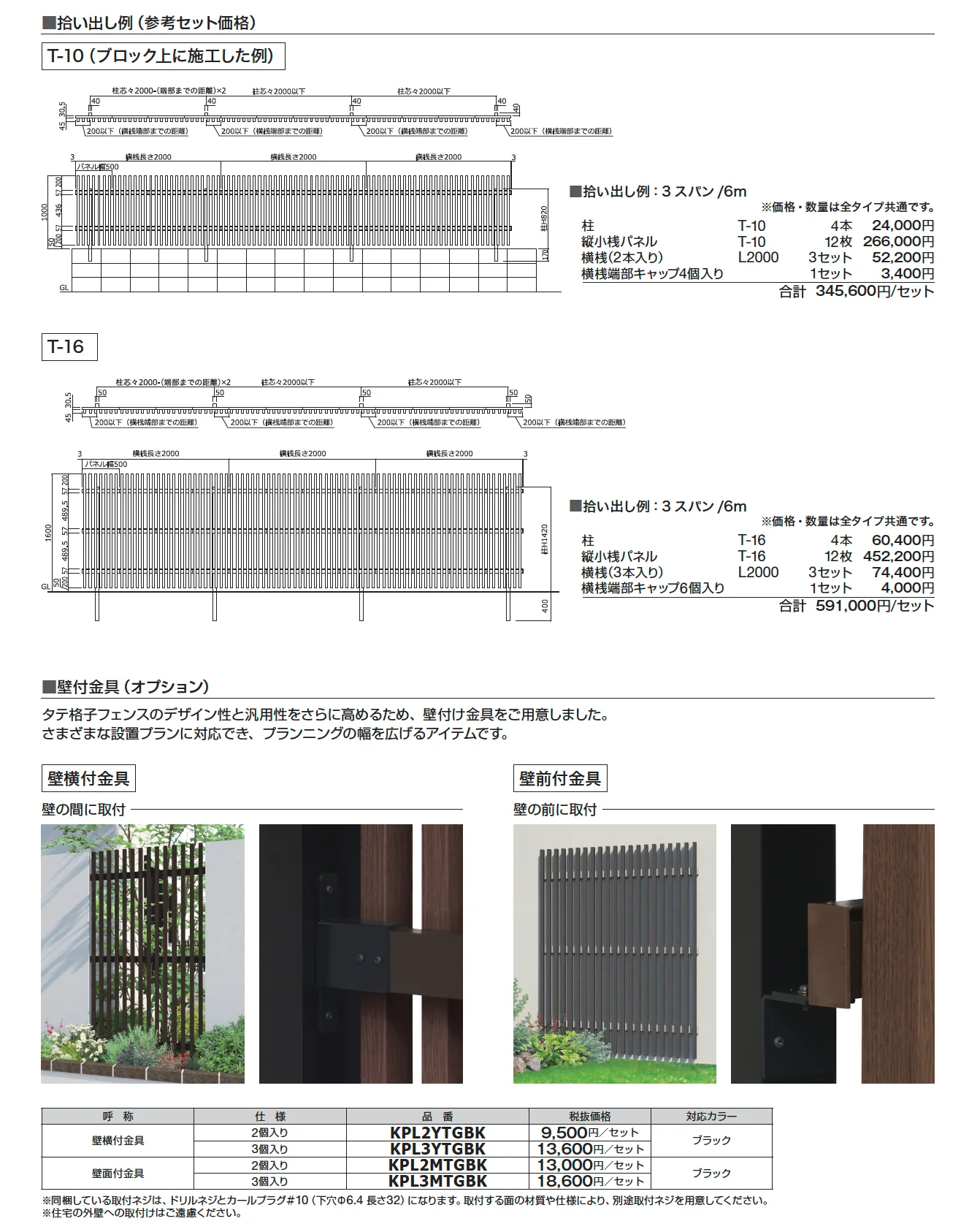 セミユニットフェンス ラインスタイル極
_価格_2