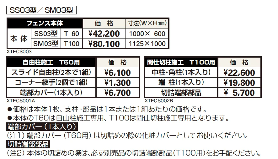 シャローネ フェンスSM03型【2023年版】_価格_1