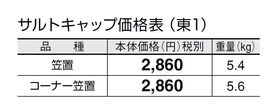サルトキャップ【2024年版】_価格_1