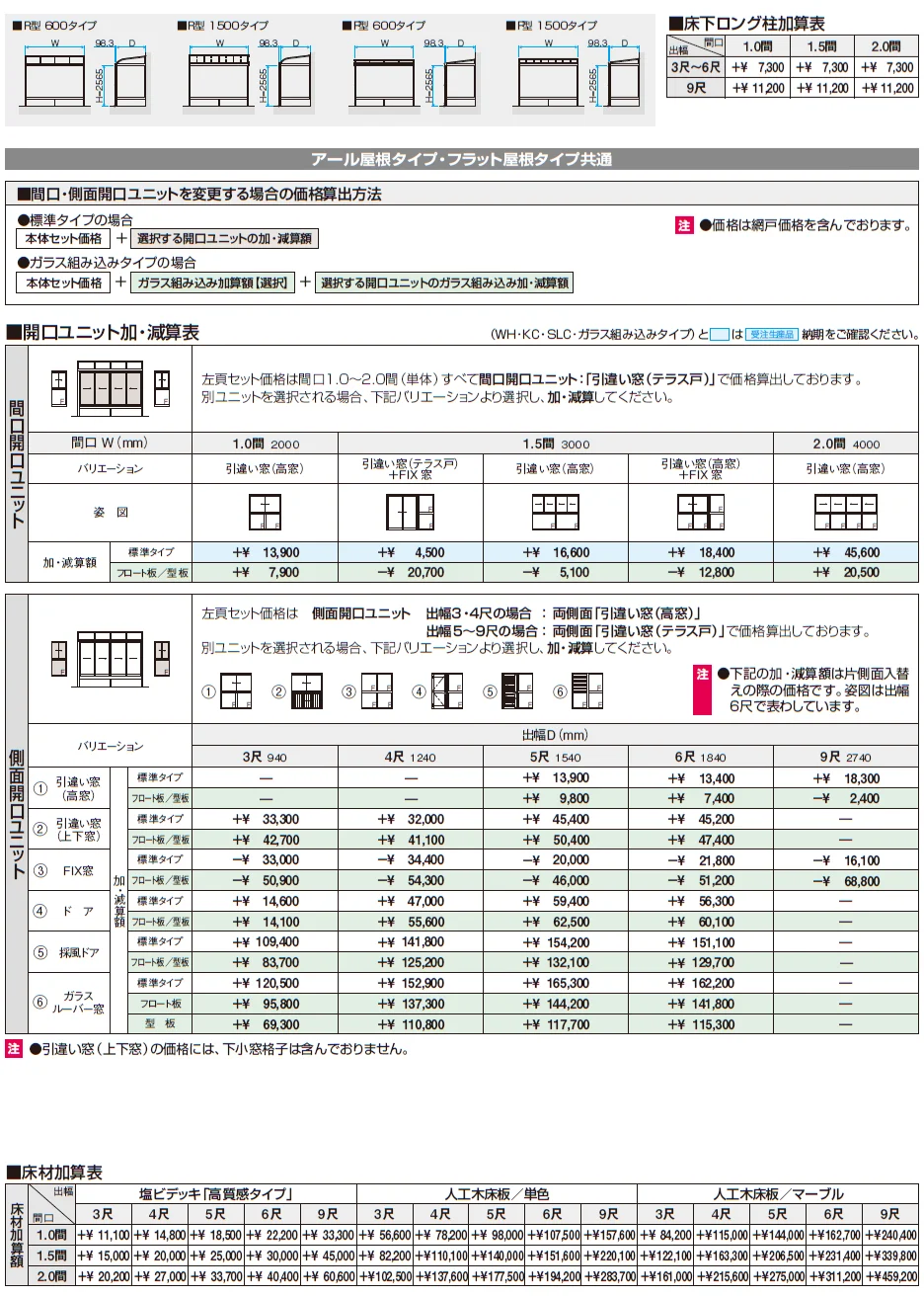 晴れもようwith(床仕様/ランマなし H20サイズ メーターモジュール)【2024年版】_価格_2