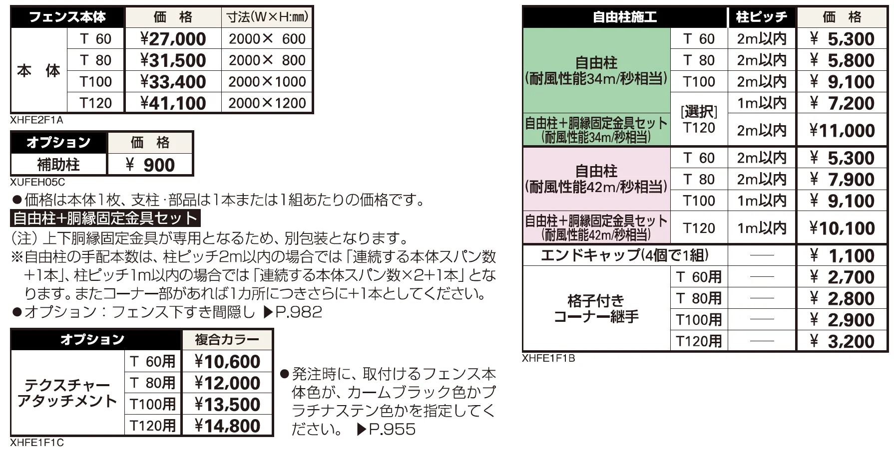 シンプレオ フェンス2F型 たて格子【2023年版】_価格_1