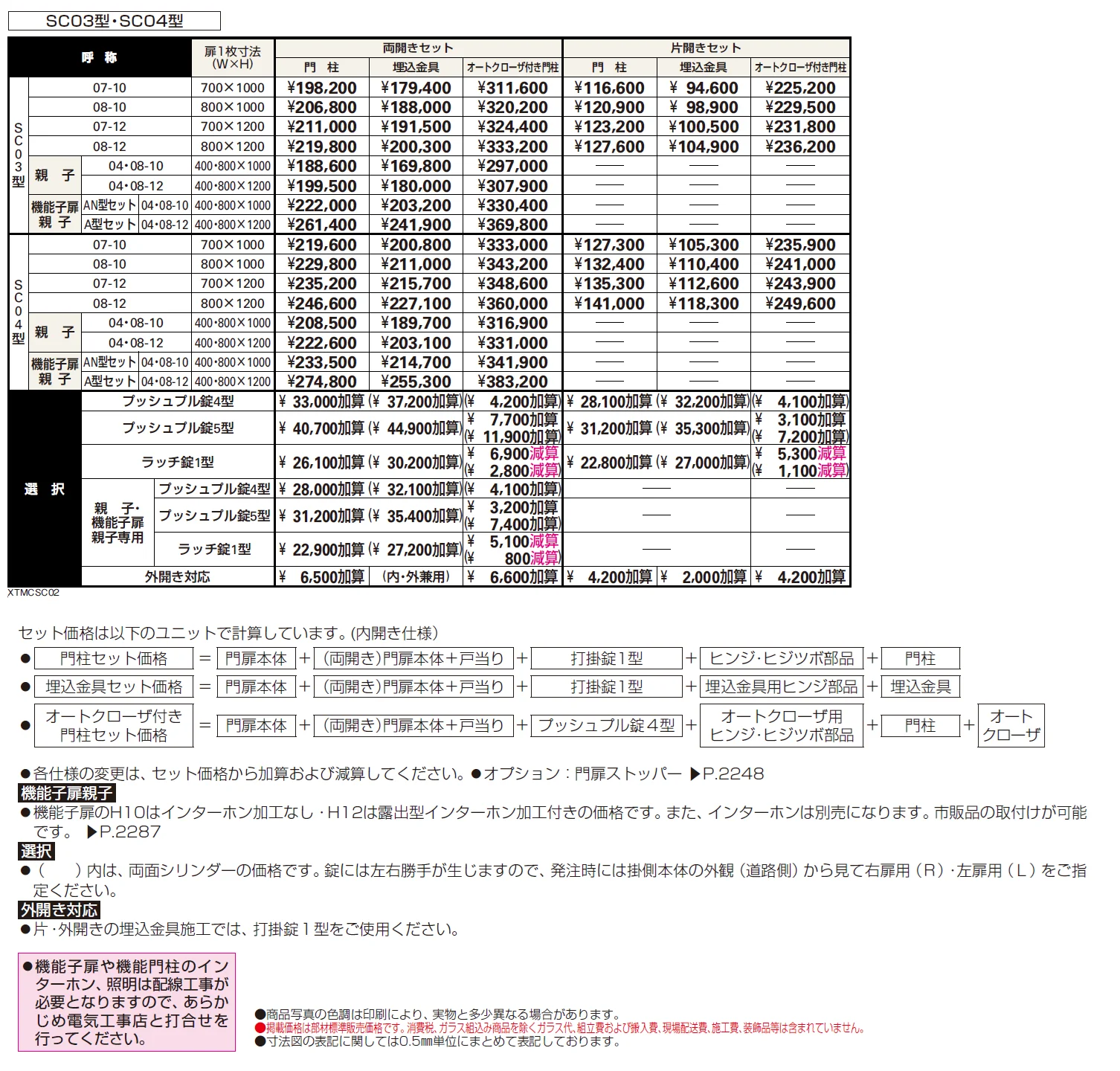 シャローネ 門扉SC04型【2024年版】_価格_1