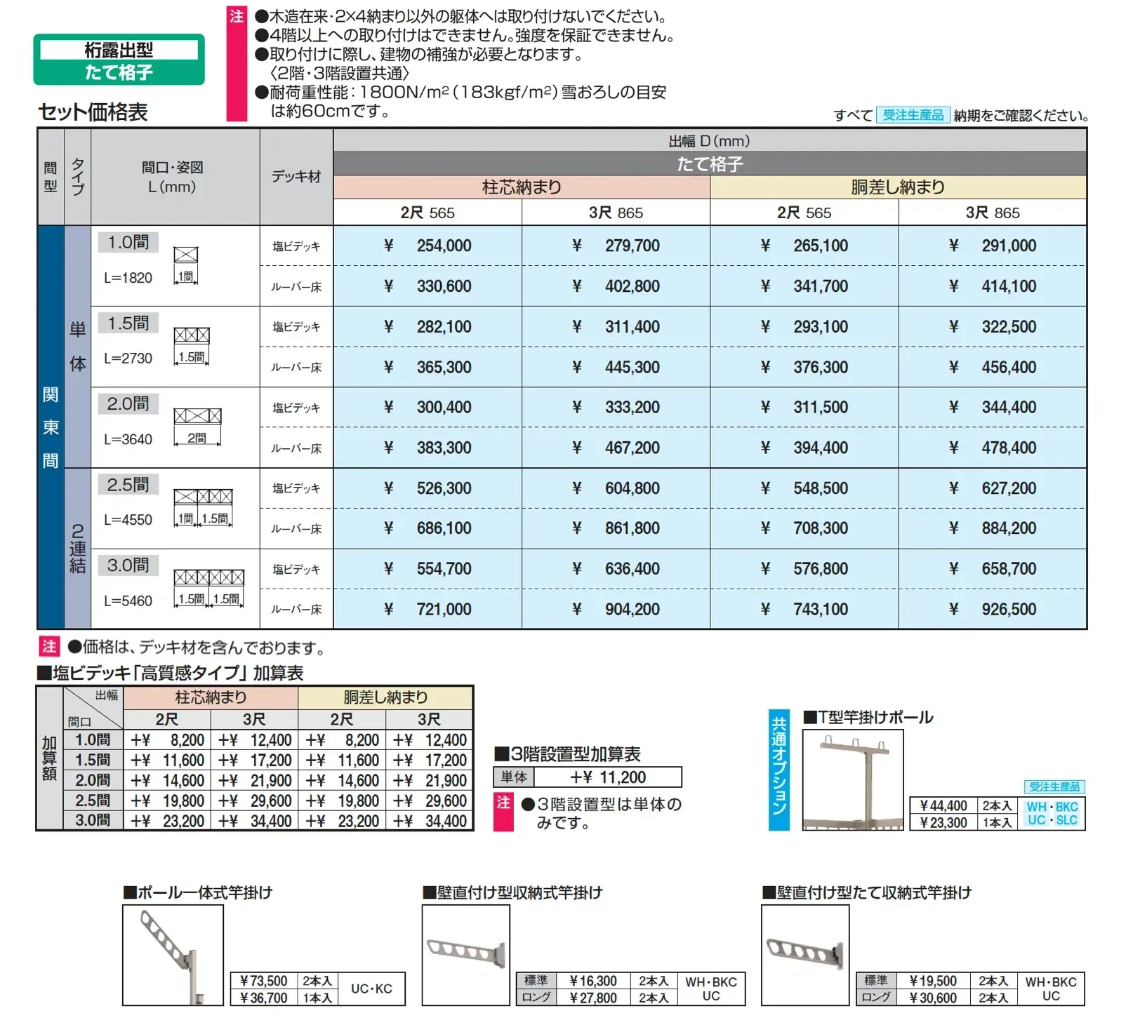 コーデリア(柱なし式 桁露出型 たて格子)【2025年版】_価格_1