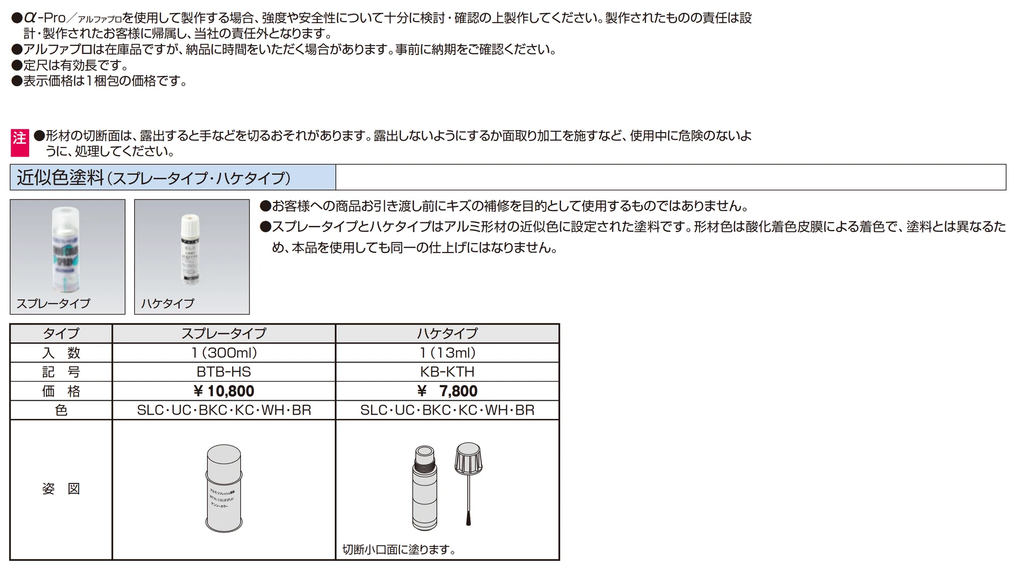 近似色塗料(スプレー・ハケタイプ)【α-Pro アルファプロ】_価格_1