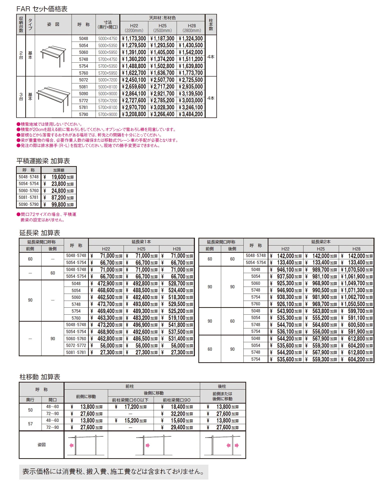 カーポート FⅡ (両支持タイプ)【2024年版】_価格_1