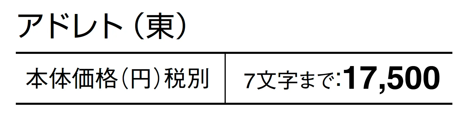 アドレト_価格_1