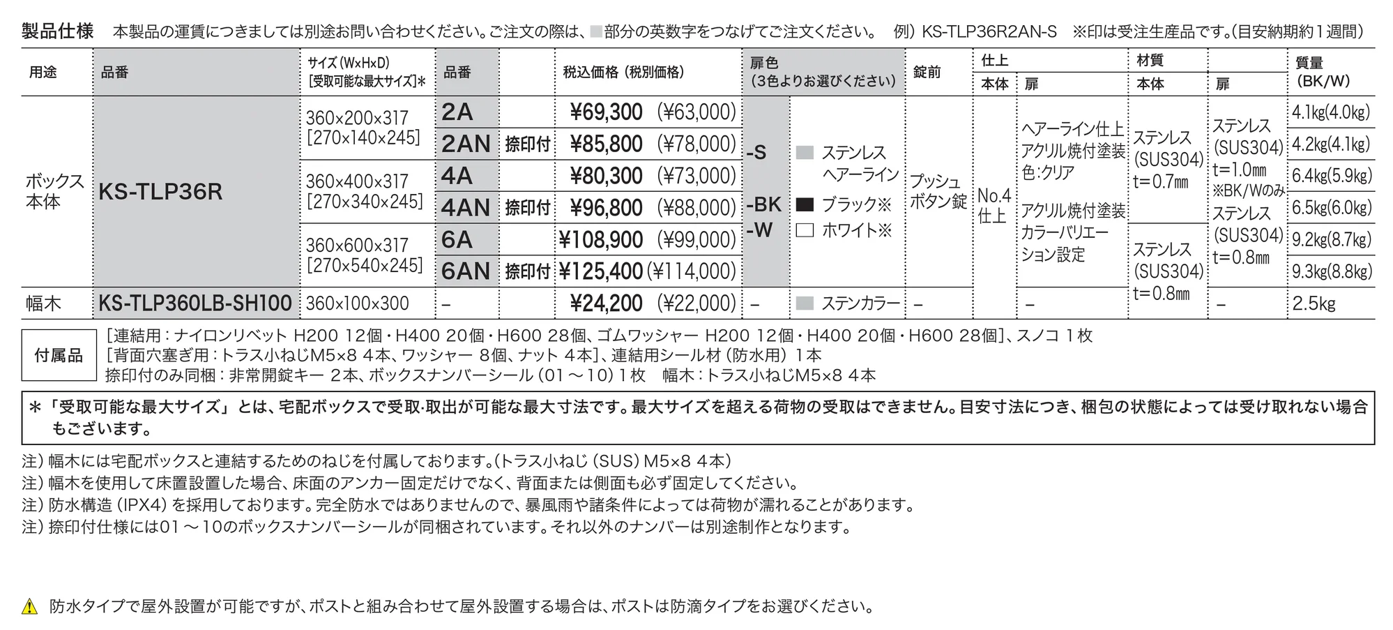 Nasta Box プチ宅 W360_価格_1