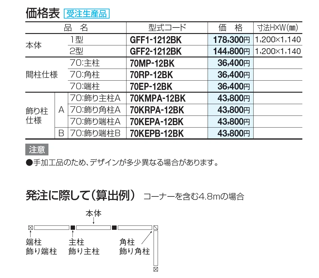 ガーデンフローラ フェンス2型【2023年版】_価格_1