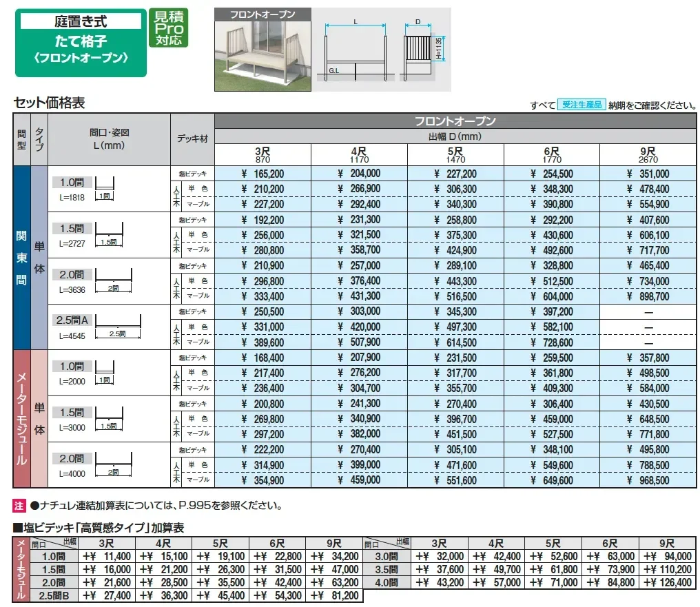 オルネ(庭置き式 たて格子〈フロントオープン〉)【2025年版】_価格_1